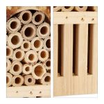 Casuta pentru albine si fluturi, fabricat din bambus, 20 x 13,5 x 10 cm - imagine 6