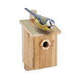 Casuta decorativa din lemn pentru pasari, 32 x 16 x 17 cm, maro