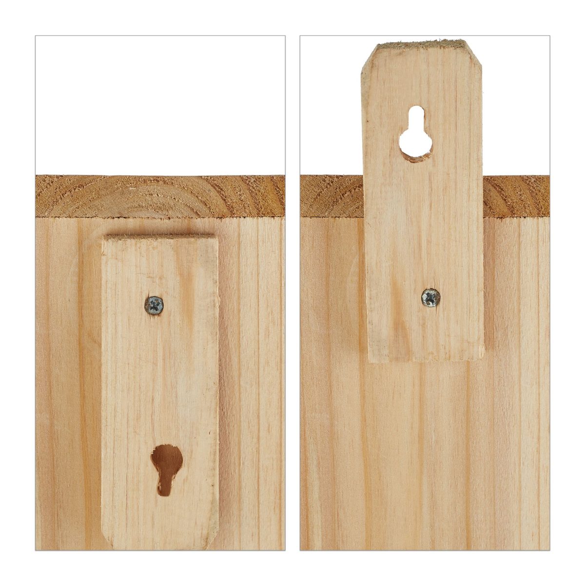 Casuta decorativa din lemn pentru pasari, 32 x 16 x 17 cm, maro - imagine 6