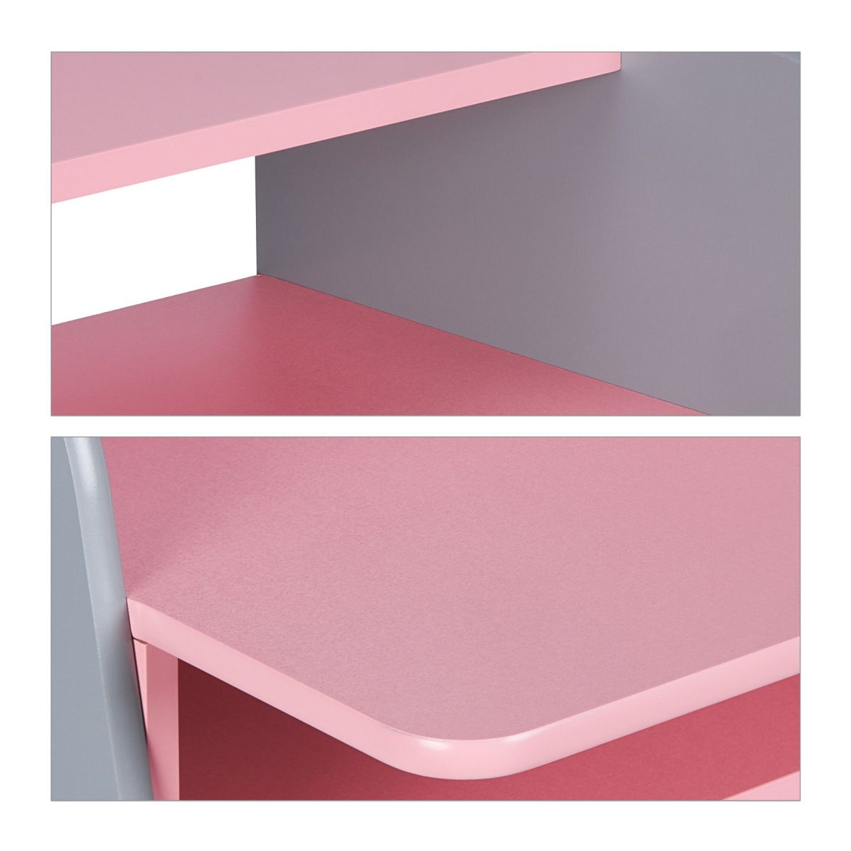 Birou cu banca pentru copii, blat si sezut reglabile pe inaltime, 2 compartimente, 88 x 90 x 48 cm / 45 x 80 x 23,5 cm - imagine 8