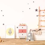 Noptiera cu 3 sertare, picioare din lemn de pin, alb/roz, MDF, 61,5 x 38 x 30 cm - imagine 5