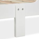 Pat pentru copii, cu design maritim, colturi rotunjite, MDF, 60 x 77 x 143 cm, dimensiuni adecvate saltelei 70 x 140 cm - imagine 6