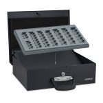 Caseta bani pentru bancnote si monede, Relaxdays, 10,5 x 36 x 27,5 cm - imagine 6