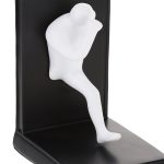 Set 2 suporturi opritoare de carti, figurine umane, polirasina, 14,5 x 12 x 9,5 cm - imagine 6
