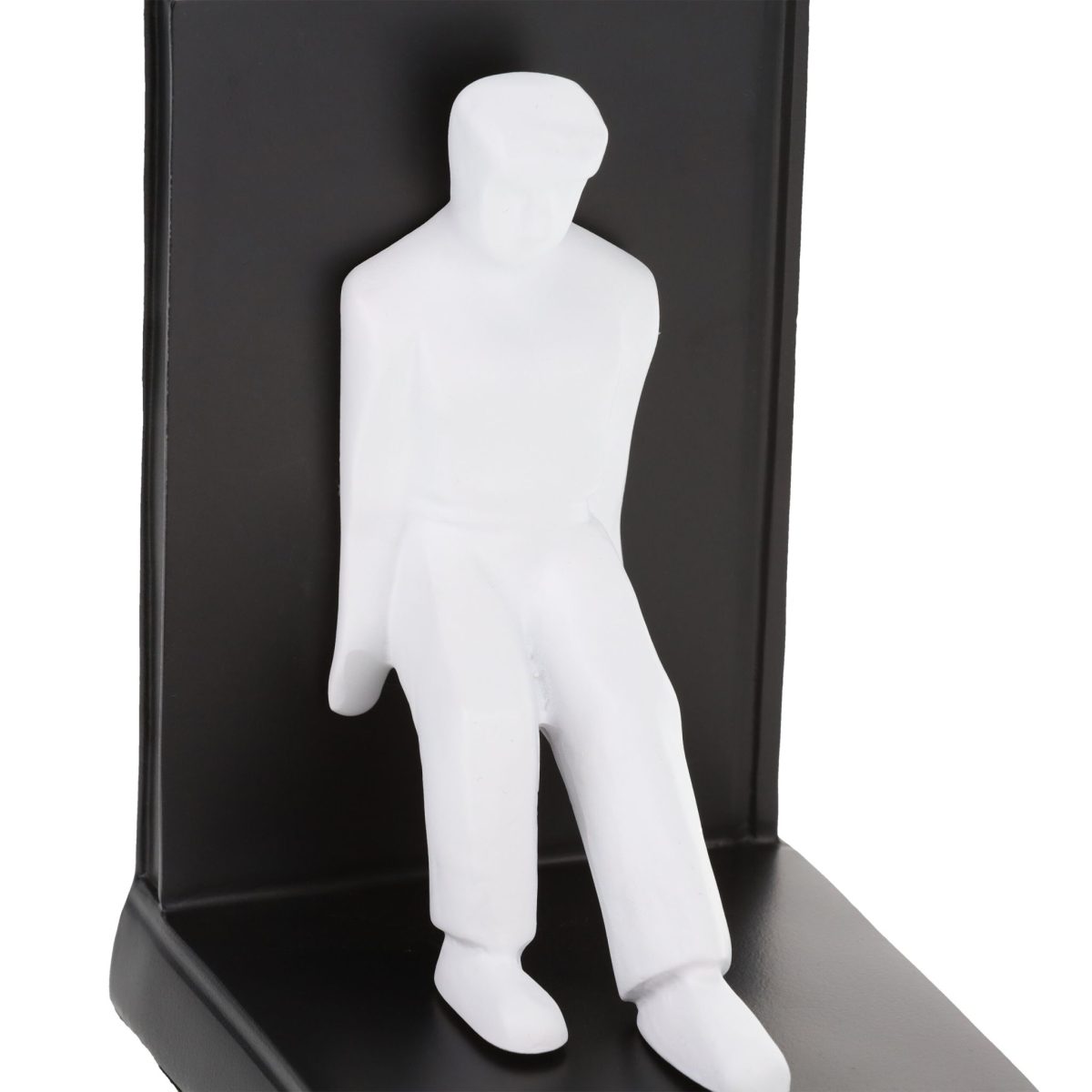 Set 2 suporturi opritoare de carti, figurine umane, polirasina, 14,5 x 12 x 9,5 cm - imagine 6