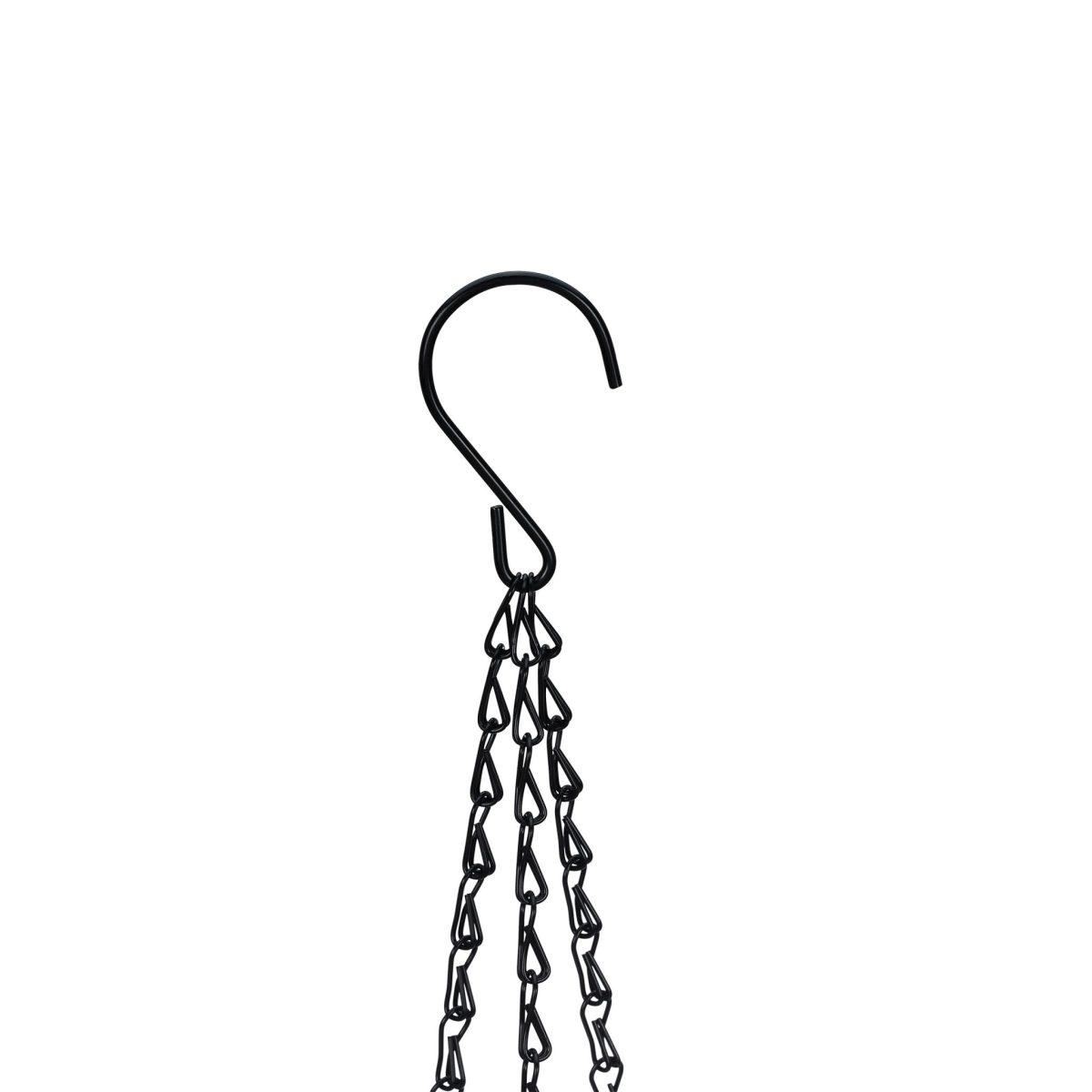 Set 2 ghivece suspendate, sistem de stocare a apei, indicator de nivel al apei, plastic/fier, alb, 54 x 18,5 cm - imagine 8