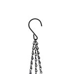 Set 2 ghivece suspendate, sistem de stocare a apei, indicator de nivel al apei, plastic/fier, alb, 54 x 18,5 cm - imagine 8
