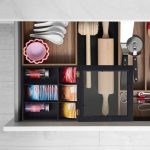 Cutie pentru ceai, 9 compartimente, bambus/acril, negru, 9 x 23,5 x 23,5 cm - imagine 2