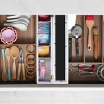 Cutie pentru ceai, 6 compartimente, bambus/acril, alb, 9 x 43,5 x 9 cm - imagine 2