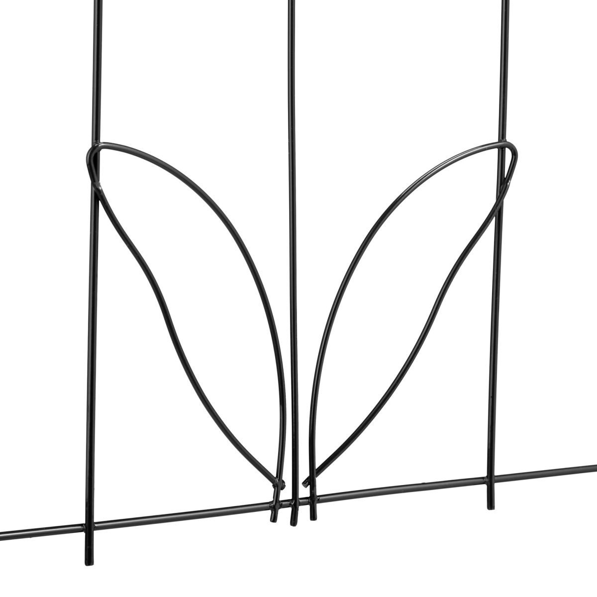Set 5 panouri de gard pentru gradina, 80 x 244,5 x 1 cm, otel, negru - imagine 6