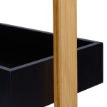 Etajera universala cu 4 rafturi, bambus/MDF, 88 x 30 x 18 cm - imagine 7