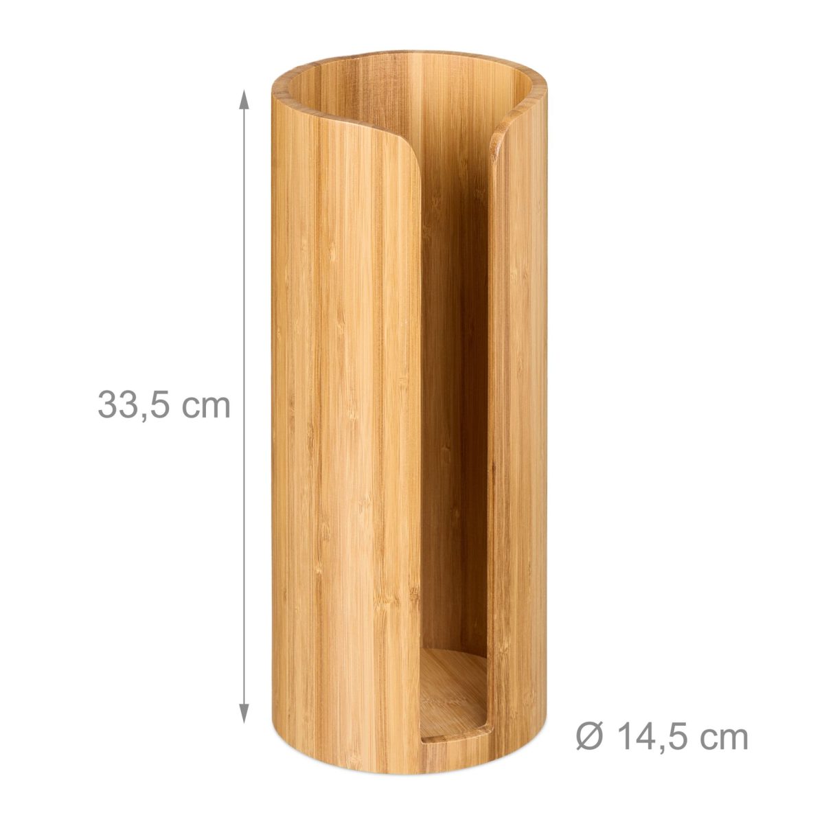 Suport pentru hartie igienica,rola servetele, din bambus, 33,5 x 14,5 cm - imagine 4