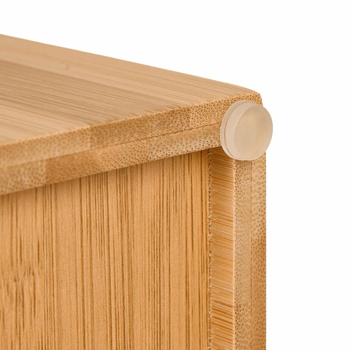 Set suport pentru hartie igienica cu suport depozitare role, din bambus, 4 x 14,5 x 14 cm / 43 x 14 x 14 cm - imagine 6