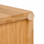 Set suport pentru hartie igienica cu suport depozitare role, din bambus, 4 x 14,5 x 14 cm / 43 x 14 x 14 cm - imagine 6