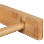 Set suport pentru hartie igienica cu suport depozitare role, din bambus, 4 x 14,5 x 14 cm / 43 x 14 x 14 cm - imagine 7