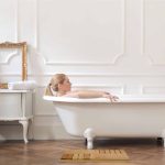 Covoras de baie din bambus, antiderapant, natur, 3,5 x 61 x 40 cm - imagine 3