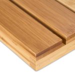 Covoras de baie din bambus, antiderapant, natur, 3,5 x 61 x 40 cm - imagine 6