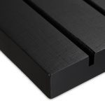 Covoras de baie din bambus, antiderapant, negru, 3,5 x 61 x 40 cm - imagine 4