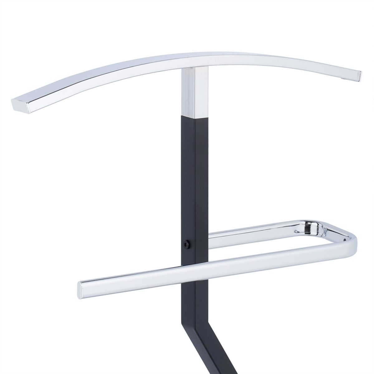 Portmantou din otel, negru/argintiu, 105 x 45,5 x 24 cm - imagine 5