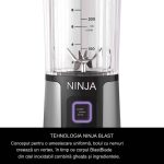 Blender Ninja, portabil, reincarcabil prin USB-C, 530 ml, negru/gri - imagine 4