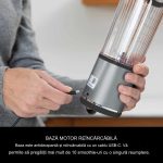 Blender Ninja, portabil, reincarcabil prin USB-C, 530 ml, negru/gri - imagine 2