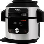 Multicooker 14 in 1 Ninja OL750EU, 1460W, 7.5l, 14 programe, Negru argintiu