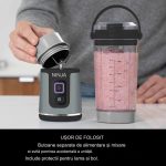 Blender Ninja, portabil, reincarcabil prin USB-C, 530 ml, negru/gri - imagine 7