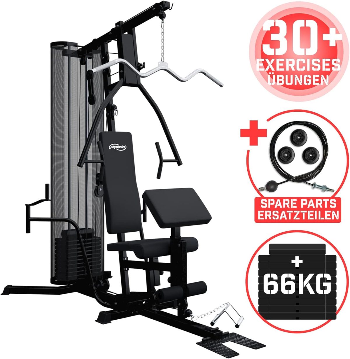 Aparat Multifunctional HomeGym, Physionics - imagine 5