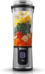 Blender Ninja, portabil, reincarcabil prin USB-C, 530 ml, negru/gri