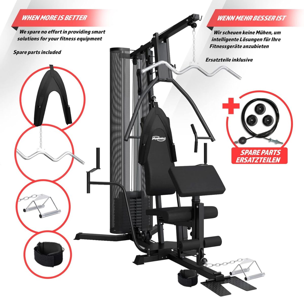 Aparat Multifunctional HomeGym, Physionics - imagine 4