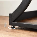 Masa Consola, VASAGLE, blat de masa extins, pentru sufragerie, 120 x 30 x 80 cm, stil industrial, maro rustic si negru LNT089B01 - imagine 5