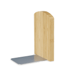 Set 2 suporturi/opritoare pentru carti, din bambus, natur, 17 x 11,5 x 12,5 cm