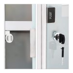 Dulap pentru medicamente XL, Inox, Relaxdays, 50.5 x 30 x 18 cm - imagine 5