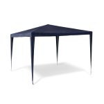 Cort Pavilion, albastru inchis, 2.5m x 3m x 3m, Relaxdays