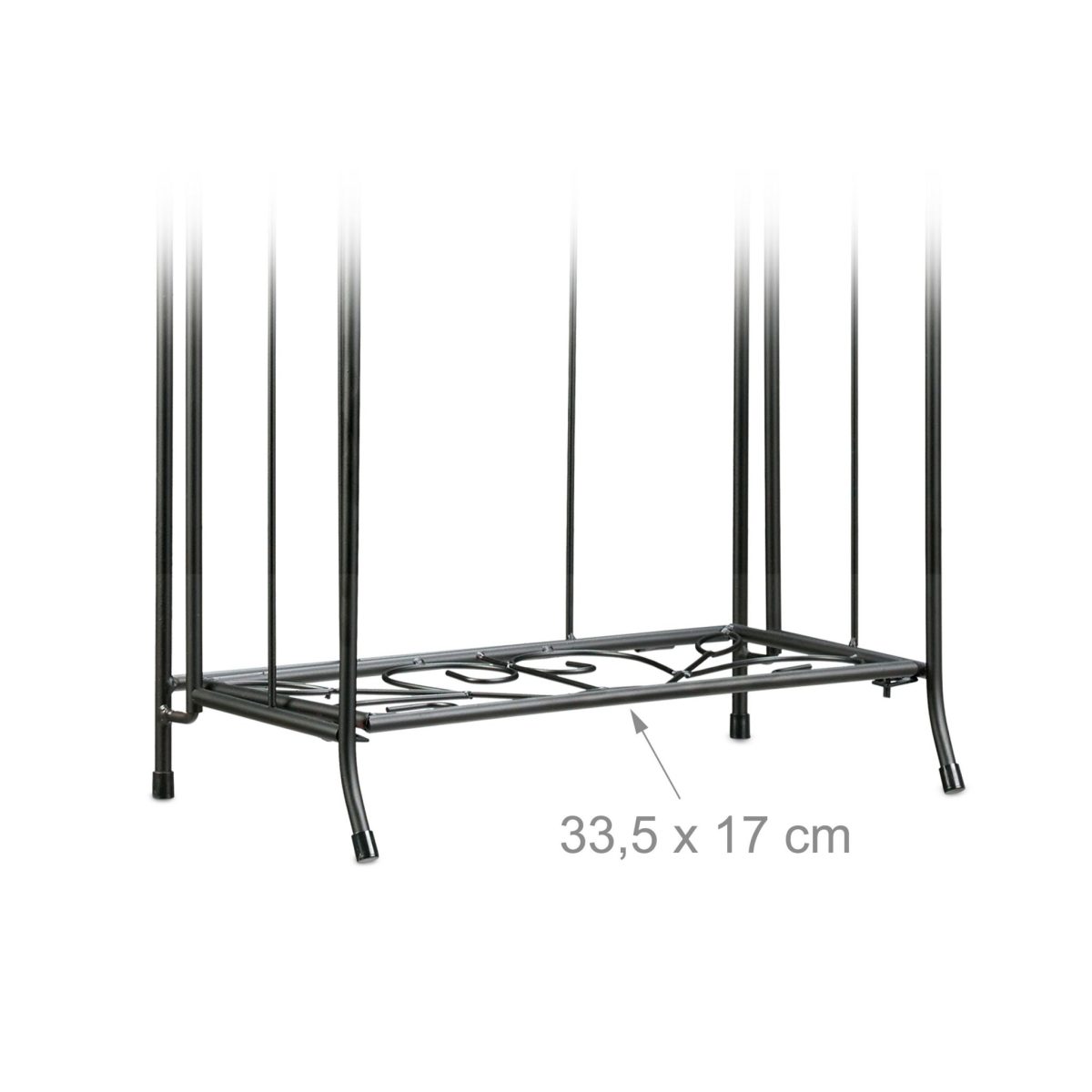 Suport metalic pentru flori, dimensiuni 64,5 x 33,5 x 18 cm, Relaxdays - imagine 6