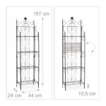 Suport metalic pentru flori, dimensiuni 157 x 44 x 24, Relaxdays - imagine 7