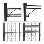 Suport metalic pentru flori, dimensiuni 157 x 44 x 24, Relaxdays - imagine 5