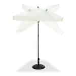 Umbrela de soare dreptunghiulara 200x120cm, protectie UV 40+, crem, Relaxdays - imagine 6