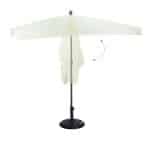 Umbrela de soare dreptunghiulara 200x120cm, protectie UV 40+, crem, Relaxdays - imagine 7