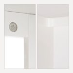 Dulap pentru baie, 4 rafturi, usi cu inchidere magnetica, bambus/MDF, 92 x 50 x 25,5 cm - imagine 6