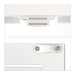 Dulap pentru baie, 4 rafturi, usi cu inchidere magnetica, bambus/MDF, 92 x 50 x 25,5 cm - imagine 7