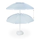 Umbrela de soare, 180 cm, inclinabila, gri deschis - imagine 7