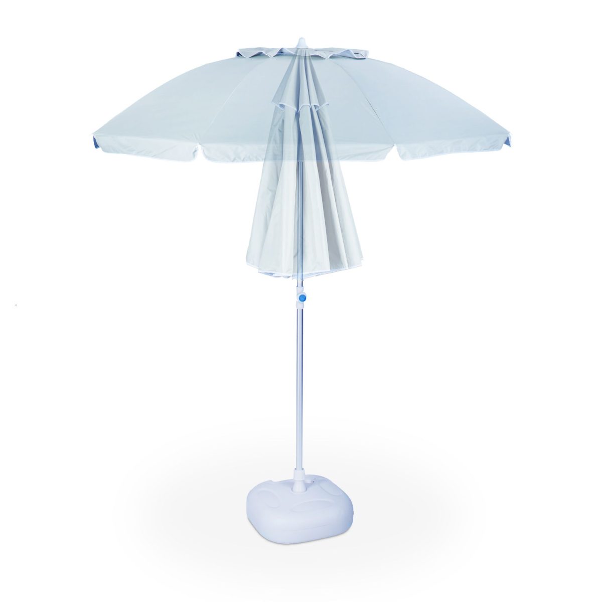 Umbrela de soare, 180 cm, inclinabila, gri deschis - imagine 9