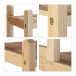 Raft cu 5 polite, diferite dimensiuni, din bambus, 121 x 33 x 28 cm - imagine 3