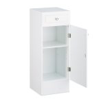 Dulap pentru baie, 2 rafturi, sertar, inchidere magnetica, MDF, 80 x 30,5 x 30,5 cm - imagine 8