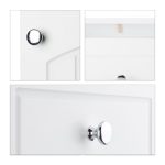 Dulap pentru baie, 2 rafturi, sertar, inchidere magnetica, MDF, 80 x 30,5 x 30,5 cm - imagine 7