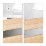 Dulap lateral universal, 5 rafturi, MDF/bambus, 89 x 31,5 x 24,5 cm - imagine 7