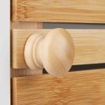 Dulap lateral universal, 5 rafturi, MDF/bambus, 89 x 31,5 x 24,5 cm - imagine 9