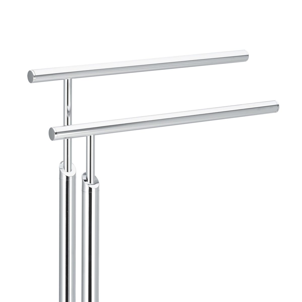 Suport pentru prosoape, 2 bare la diferite inaltimi, otel, 78 x 46 x 20 cm - imagine 4