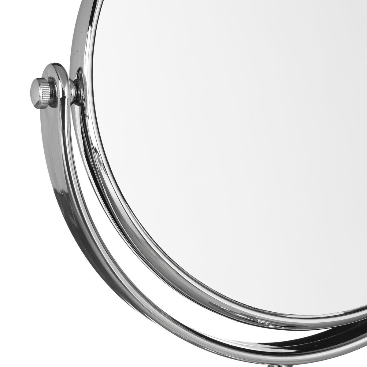 Oglinda cosmetica, 2 fete vizualizare, normala si amplificare 2X, rotatie 360º, argintiu, 28 x 18 x 10 cm - imagine 6